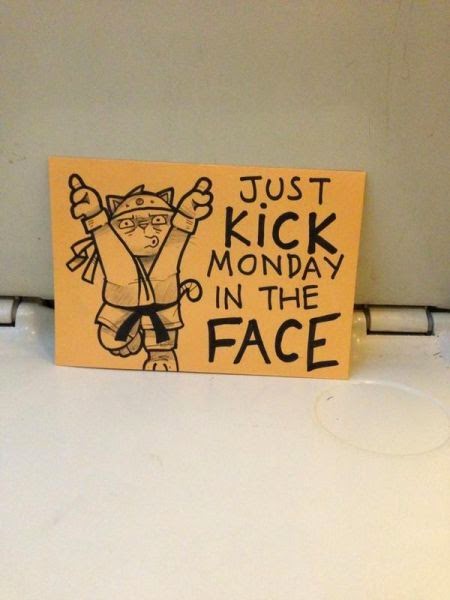 Motivational Post-it Notes on Trains 