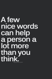 Nice Words Quote