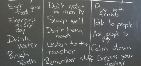 My Dad Teaches Kindergarten, His Students Came up With Some Guidelines for Healthy Living