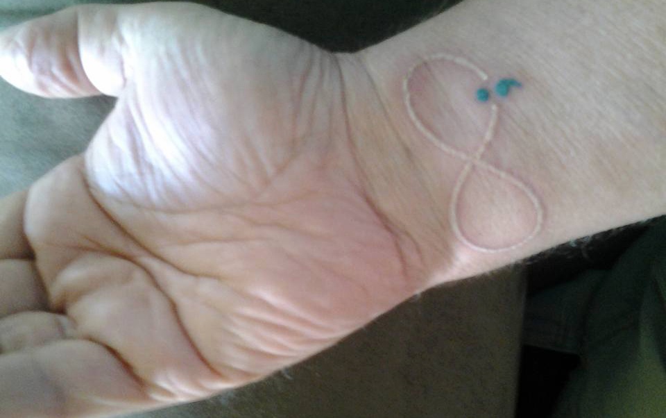 Empowering Semicolon Tattoo for Hope and Strength