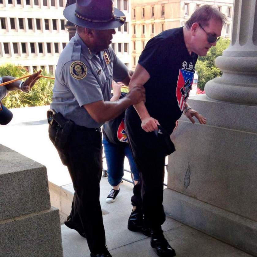 Black officer who helped KKK supporter 
