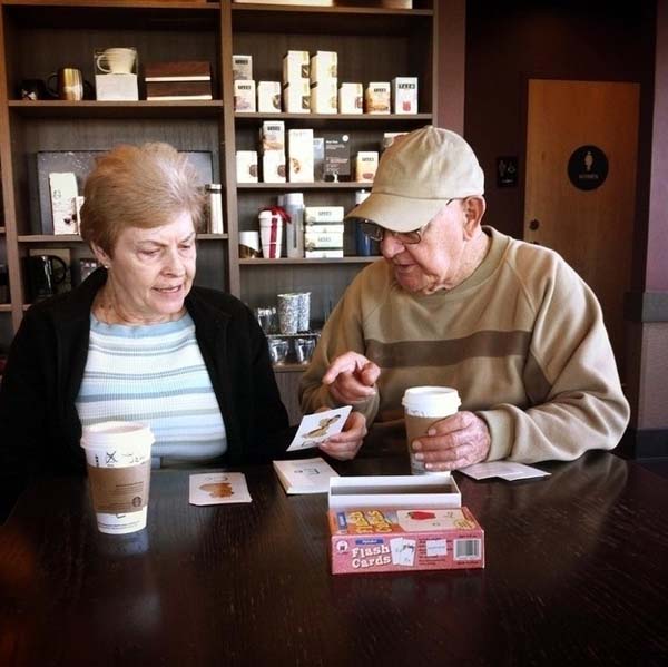 This man teaches the love of his life how to read again after she had a stroke.